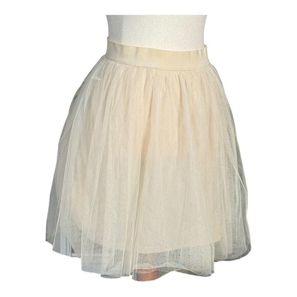 Lauren Conrad Disney Cinderella Tulle Skirt Cream Knee Length Winter Party  XL - Picture 2 of 9